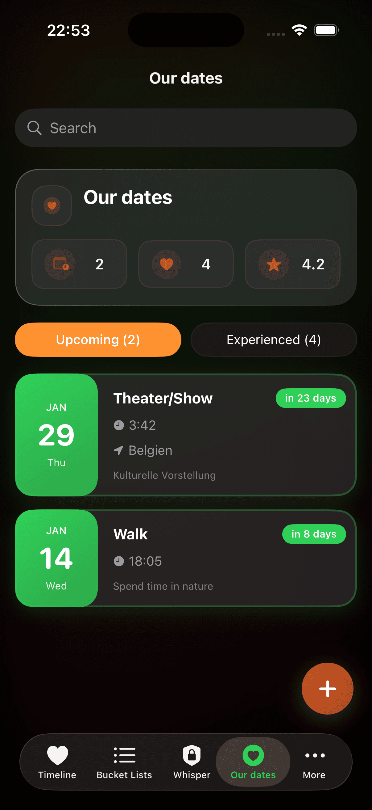Unsere Dates screenshot